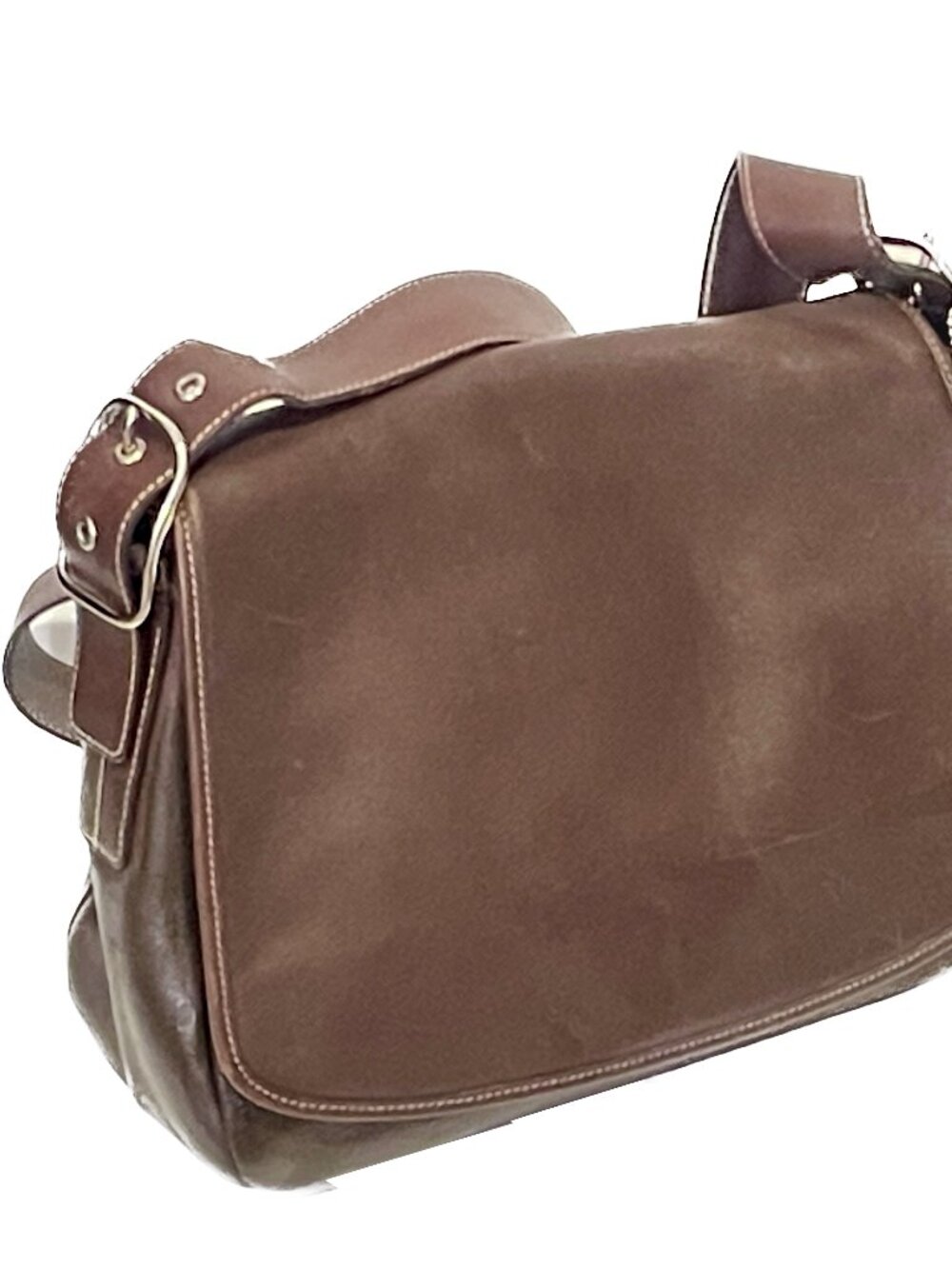 Coach Vintage Leather Flap Messenger Bag (Style 9332)